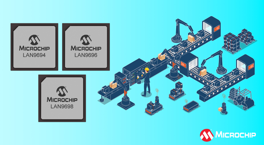 Microchip推出下一代以太网交换机系列具备时间敏感网络功能和46 Gbps至102 Gbps的可扩展
